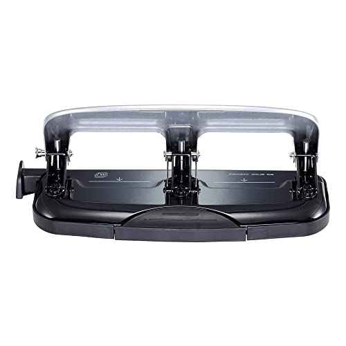 Bostitch Office EZ Squeeze 3-Hole Punch, 20 Sheet Capacity, Reduced Effort, No Jam Technology , Silver