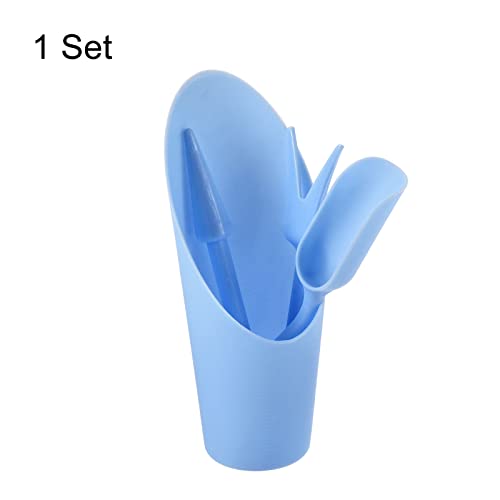 MECCANIXITY Garden Shovel Hand Tools Transplanting Succulent Cultivation Digging Scoops Kits, Blue