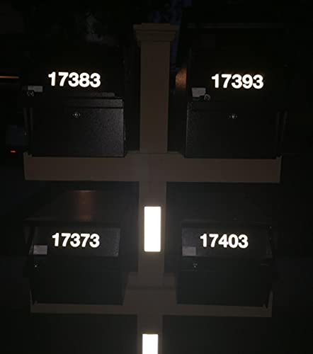 OLADOT Reflective Mailbox Numbers Stickers 3x3 & 4x2 Waterproof Self-Adhesive