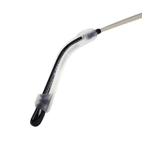 YR Soft Silicone Eyeglasses Temple Tips Sleeve Retainer, Anti-Slip Elastic Comfort Glasses Retainers for Spectacle Sunglasses Reading Glasses Eyewear, 5 Pairs -Clear