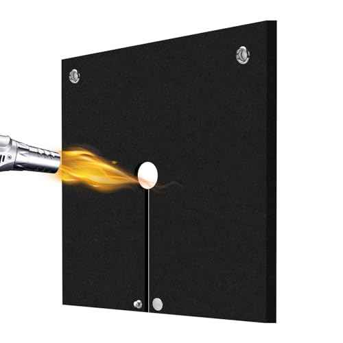 Graphite Carbon Welding Blanket Fireproof, Flame Resistant up to 3000¢µ Brazing Soldering Felt, Soldering Flame Retardant Protective Mat, Brazing Heat Shield for Torch, Plumbing, 12" x 12"