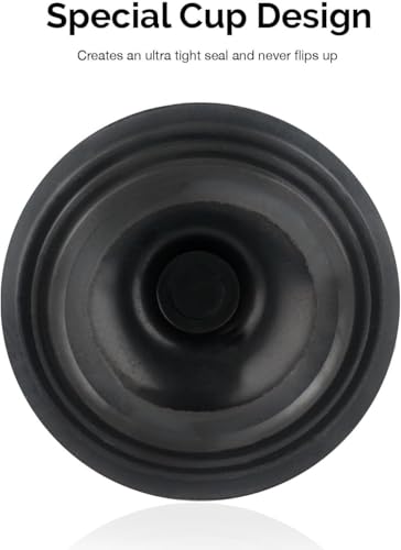 NEIKO 60166A Heavy-Duty All-Angle Toilet Plunger with Aluminum Handle - 1 Pack