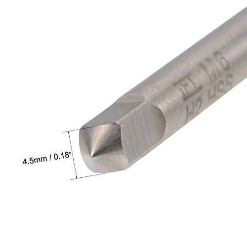 uxcell Metric Thread Tap M6 x 1 H2 100mm Extra Long Straight Flute Screw Thread Milling Machine Taps Threading Tapping Repair Tool