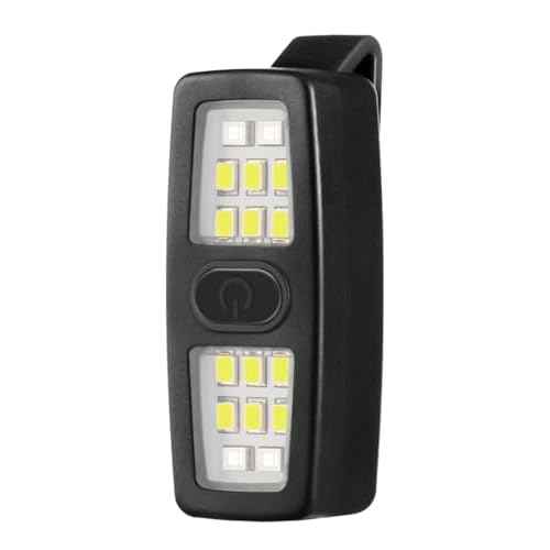 Small Rechargeable EDC Flashlight, Clip on Running Lights Gift for Runners, Safety Bike Lights for Dog Walking at Night, Hands Free Running Accessories Gear for Women Men