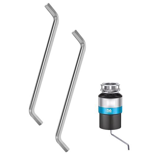 Garbage Disposal Wrench Tool 2-Pack, 1/4" Hex Universal Fits InSinkErator & More