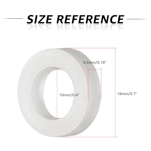 Nylon CO2 Regulator Washers - Keg Coupler Gaskets 0.7in OD, 16-Pack