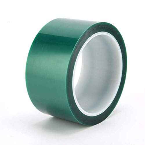 MISSYOUNG Resin Tape for Epoxy Resin Molding, Thermal Adhesive Tape Green Polyester HighTempeprature Masking Tape Green High Heat PET Tape for Painting, Anodizing, Circuit Boards (2 in x 108 FT)