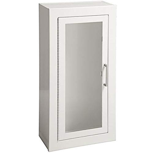 1013F10 | Surface-Mount Fire Extinguisher Cabinet | Made in USA | Holds 2.5–10 lb Extinguishers | Steel | Full Glass Door