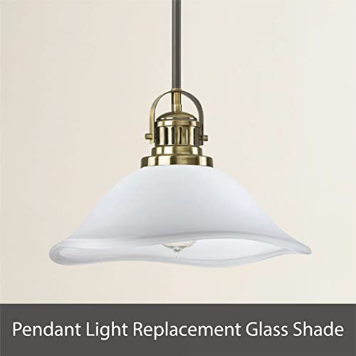 Transitional Aspen Creative 11-1/2" Alabaster Glass Shade for Medium Base Fixtures