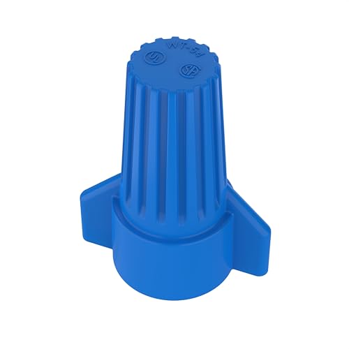 Ideal Industries WT54 Blue Copper WingTwist Wire Connector - Bag of 10