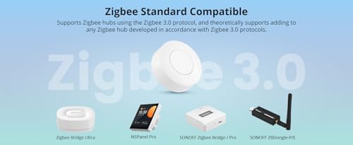 SONOFF Zigbee Wireless Push Button Switch SNZB-01P - Supports Smart Scenes, 3 Control Modes, Requires Zigbee Hub, 1 Pack