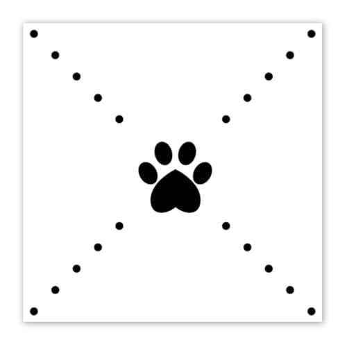 Peel & Stick Tile Stickers 12 PCS Self Adhesive Backsplash Decorative Wall Stickers for Kitchen Bathroom Tile Decals Waterproof & Removable 6" x 6" (Black Paw)