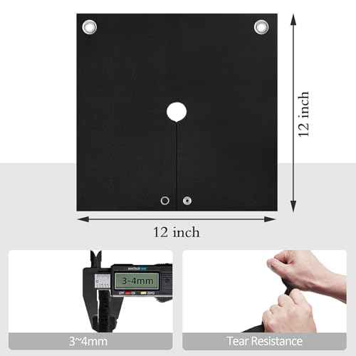 TOHONFOO Welding Blanket Fireproof, Opening Shape Welding Mat, Heat Resistant Solder Blanket Up To 1800¡ÆF, Flame Retardant Carbon Felt Heat Shield Mat for Solder Plumbers HVAC Torch Protector