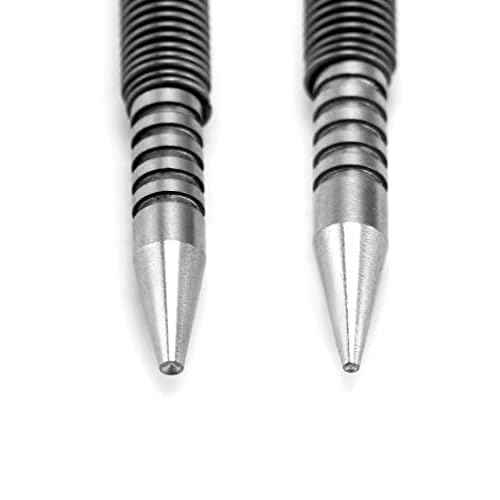 QWORK Pin Punches 1/32" & 1/16" Nail Set, Nail Setter and Hinge Pin Punch Set, 2 Pcs Double Head Spring Tool, 3500 PSI Strike Force Door Pin Removal Tool,