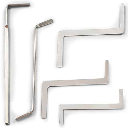 5-Pack Z-Shaped Mini Wrench Set, Stainless Steel Compact Hand Tools for Small Screws, Tight Spaces, Repairs, Electronics