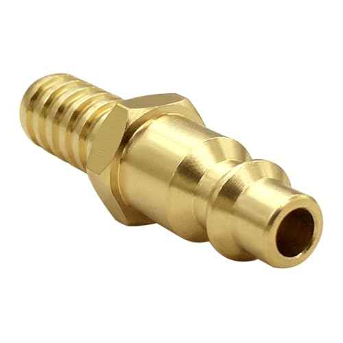 Joywayus 2PCS 3/8" Barb x 1/4" Coupling Industrial Air Hose Quick Connect Air Plug Fittings