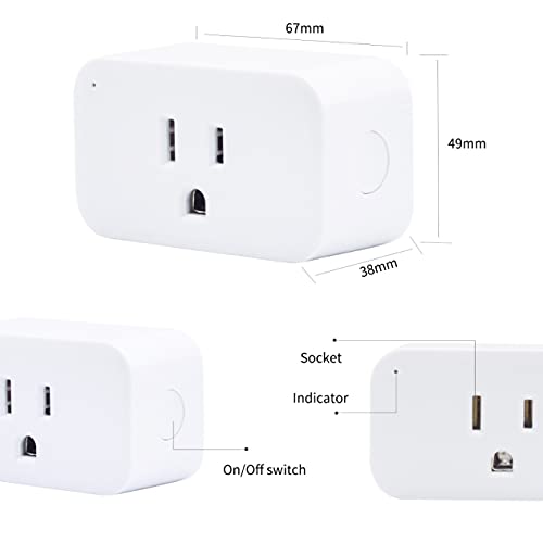 ThirdReality Gen1 4-Pack Zigbee Smart Plug with Timer, No Power Meter, Compatible with Alexa & SmartThings