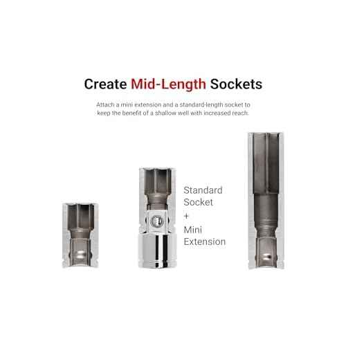 TEKTON 1/2 Inch Drive x 1-1/2 Inch Mini Extension | SHA21101