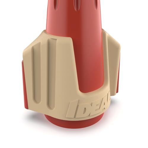 Ideal Twister PRO Wire Connectors 50 Pack Red/Tan – 22-8 AWG, Smooth Twist-On