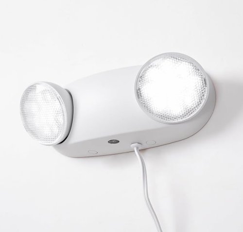 GZRUIYANG LED Emergency Lights with Battery Backup, Commercial Emergency Light Fixtures for Business Home Power Failure Emergency Exit Sign Lighting with 1.0 Meter Plug in Cord AC120V