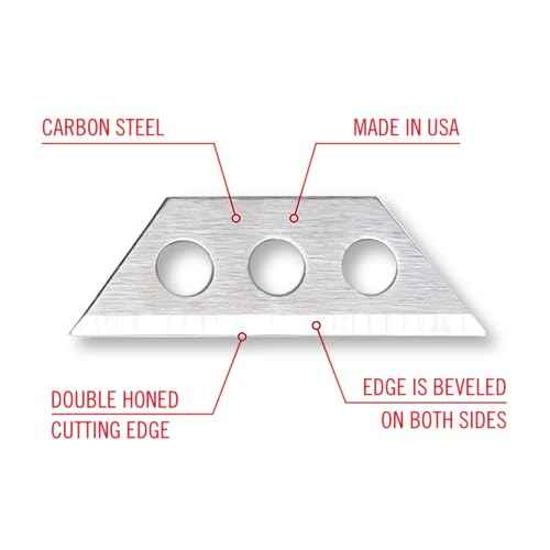 Excel Blades #96 Mini Utility Knife Blades, 10-Pack Premium Carbon Steel Replacement Blades for Box Cutters, Utility Knives, and Crafting Tools ? Multipurpose Precision Cutting Blade, Made in the USA