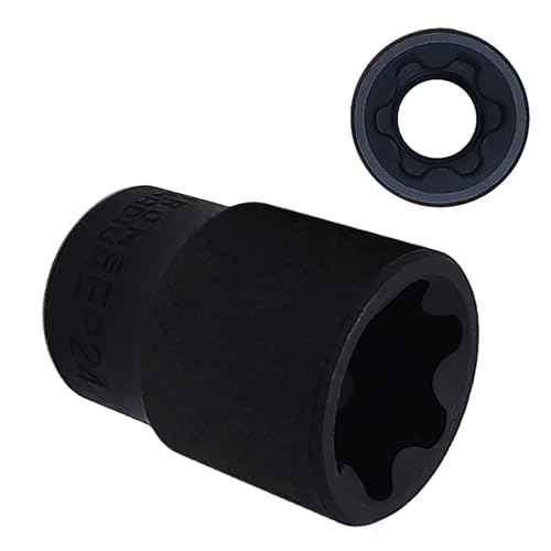 EP Socket EP24, 1/2¡± drive Female External E-Torx Plus Socket, High Deformation Prevention Puller Tool