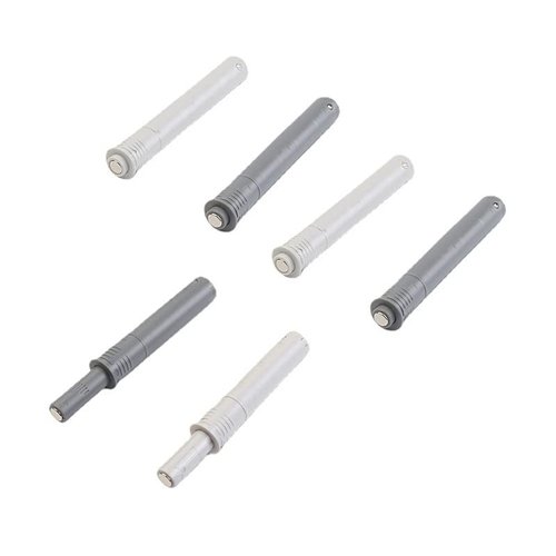 bjsdkff 10PCS Magnetic Push Latches for Cabinet Push to Open Door Latch, Gray Soft Quiet Close Closers, Plastic Damper Buffer Push for Kitchen Drawer Door