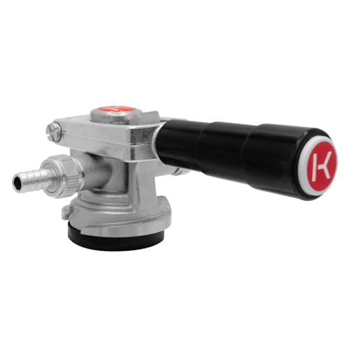 Kegco D System Keg Coupler, Nickel - Low Profile Sankey Tap