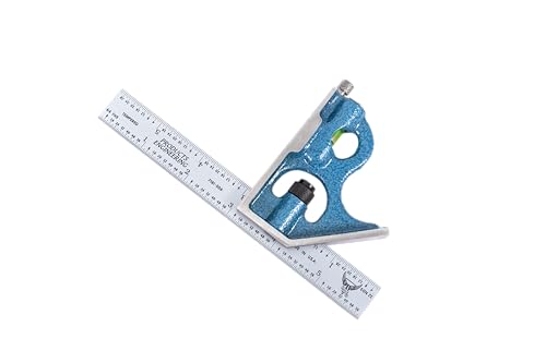 6" Combination Square, 4R, Cast Iron Head, Made in USA