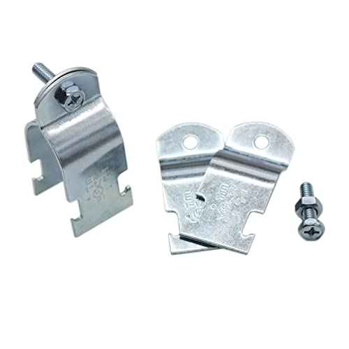 1-1/4" EMT Strut Clamps for Rigid Conduit and Pipe, 4 Packs Universal Steel Strut Clamps for Rigid Conduit and EMT, Standard Electro-Galvanized Assembled with Bolt and Nut