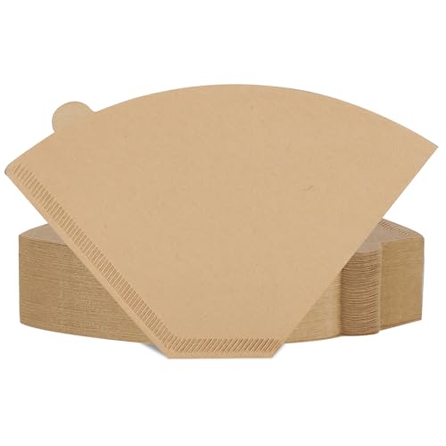 Prudiut Unbleached #4 Cone Coffee Filters 160 Count for 8-12 Cup, Ninja Maker Compatible