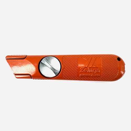 19-536 Heavy Duty Drywall Utility Knife, Fixed Blade Design and Integrated Storage, One-Twist Blade Change