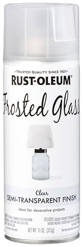 Rust-Oleum Frosted Glass Spray Paint 11oz - Privacy & Decorative Etched Glass Effect