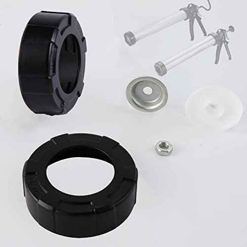Sausage Caulking Gun Aluminum Front Cap and Diameter Piston Replacement Kit for Easy Repair Sausage and Bulk Caulk Guns