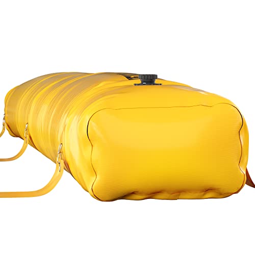 Flood Barrier, Flood Bags, Sandbag Alternative, Water Barrier for Flooding with Great Waterproof Effect, Reusable PVC Water Diversion Tubes, Lightweight Flood Barriers for Home, Door, Garage(12FT*6in)