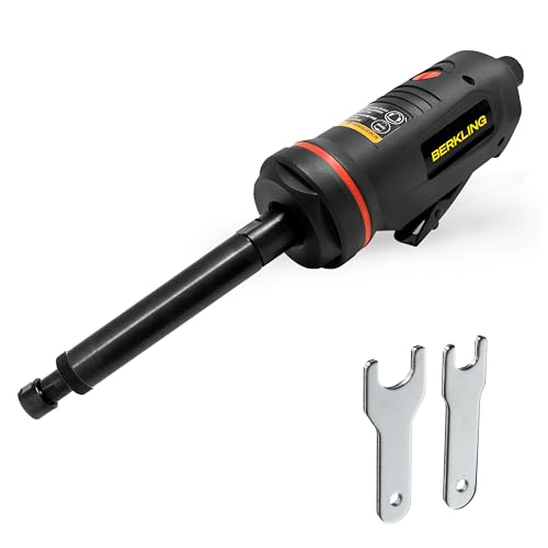 Berkling 1/4in Air Die Grinder with 7in Extension - 20,000 RPM Professional Pneumatic Tool