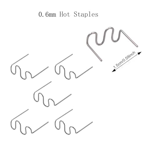 Sawvolker 1000PCS Plastic Welding Staples for Car Bumper & Plastic Repair, 0.6mm & 0.8mm, Hot Stapler Staples - Variation of THIS listing