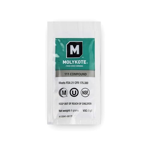 Dow Corning Molykote 111 Food Grade Silicone Lubricant & Sealant 0.2 Ounce Packet