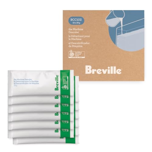 Breville Descaler 12-Pack for Espresso Machines – BCC102 Compatible Descaling Powder