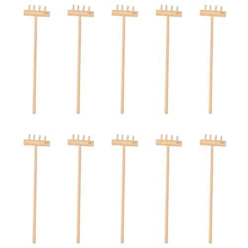 DOITOOL Mini Zen Garden Tool Rake Set, 10pc Sand Rake Tool, Meditation Feng Shui Decor Accessories for DIY Home Office Tabletop Decor