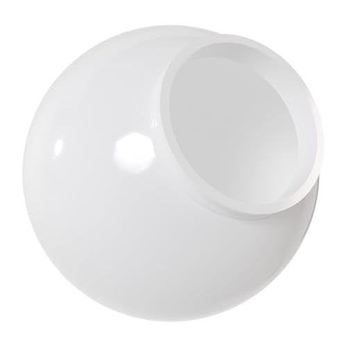 KASTLITE 6" White Acrylic Lamp Post Globe with 3.14" Fitter Neck