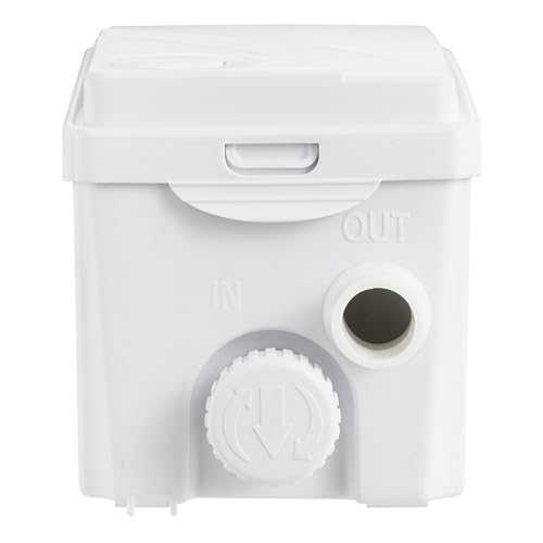 VEVOR 350W Utility Sink Pump, 6000 L/h Flow, 23 ft/7 m Head, Macerator Sewerage Sump Pump with 3 Water Inlets for Basement, Kitchen, Sink, Shower, Bathtub, Laundry Waste Water Disposal Upflush Machine