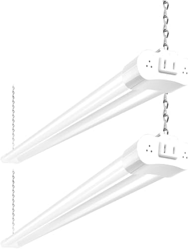 Hykolity 4FT Linkable LED Shop Light - 4400LM, Daylight White, 42W, White