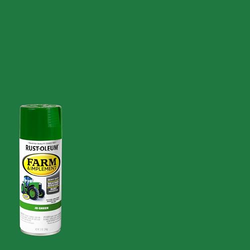Rust-Oleum Farm & Implement JD Green Spray Paint - 12 Ounce, Heavy Duty, Weather-Resistant