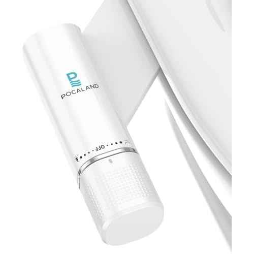 Ultra-Slim Bidet Attachment, Posterior&Feminine Wash-(Retractable Dual Nozzles), Non-Electric Bidet Attachment for Toilet Seat, Adjustable Fresh Cold Water Pressure, Stainless Steel Inlet (White)