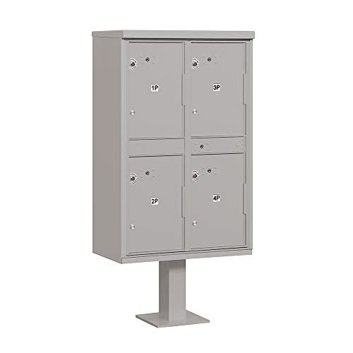 Outdoor Parcel Locker with 4 Compartments - USPS Approved Security Storage
