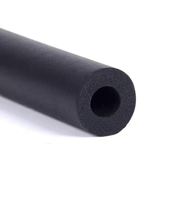 Lhazemu 1" x 3/8" Foam Pipe Insulation Tubing - Black, 6ft, for Guitar, HVAC, & Sports