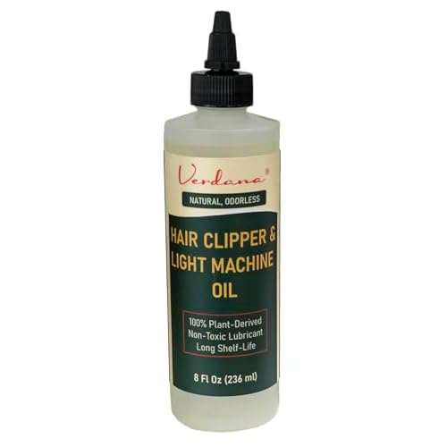 Verdana Hair Clipper & Light Machine Oil ? Natural, Odorless, Non-Toxic - Lubricant for Trimmer Blade, Sewing Machine, Garage Door, Shredders, Hinges & More ? Plant-Derived ? 8 Fl Oz