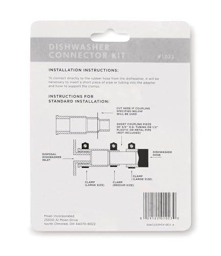 Moen Waste King Garbage Disposal Dishwasher Connector Kit - 1023, Connector Kit