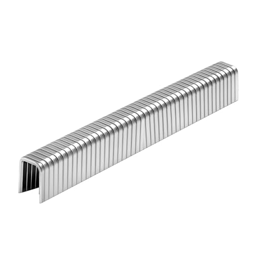 Galvanized Steel 1/4 Inch Narrow Crown Staples 1/2 Inch Length - 1000 Count